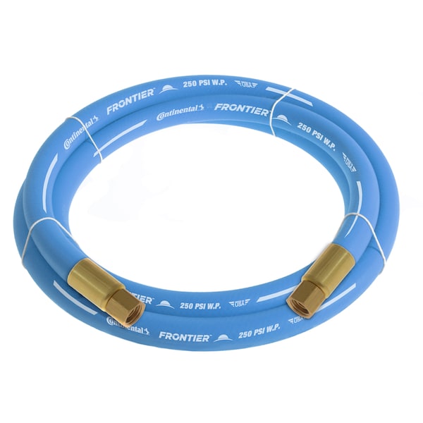 3/4" x 3' Blue EPDM Rubber Air Hose, 300 PSI, 3/4" FNPSM x FNPSM
